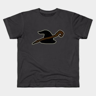 Wizard Hat & Staff Kids T-Shirt